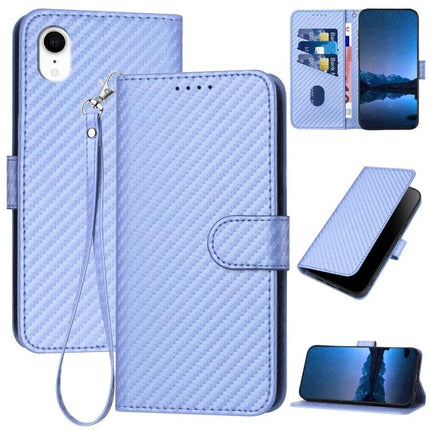Essential Leather Phone Case With Lanyard For Everyday Carry On The Move Each Day - light blue PU leather wallet case with wrist lanyard and card slots