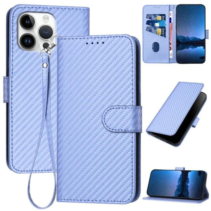 Leather Phone Case With Lanyard For Daily Use And Travel Easy Access On The Go Everyday - light blue PU leather wallet case with lanyard, card slots, kickstand