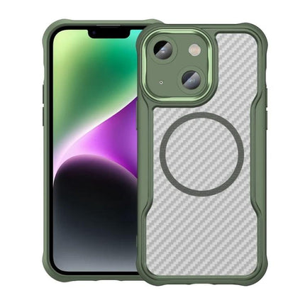 Translucent Iphone Case For Everyday Protection During Daily Commutes And Outings - slim TPU PC clear green phone case with MagSafe ring