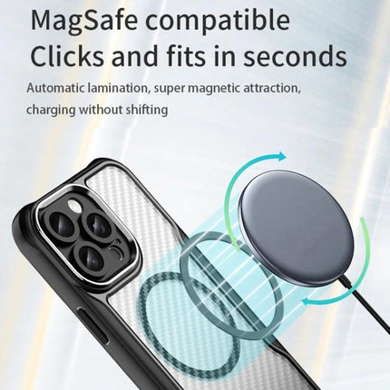 Phone Case For Everyday iPhone Protection with MagSafe compatibility, textured grip, TPU core and PC shell for daily scratch resistance