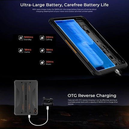 Hotwav Tab R7 10.1-Inch Rugged Android Tablet with Global 4G