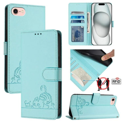 Leather Phone Case With Card Slots For Everyday Use Wallet Style Protection And Convenience - teal wallet folio with card slots and RFID protection