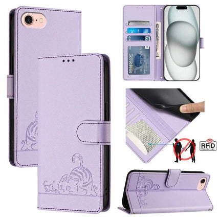Leather Phone Case With Card Slots For Everyday Use Wallet Style Protection And Convenience - lavender wallet folio with card slots and kickstand