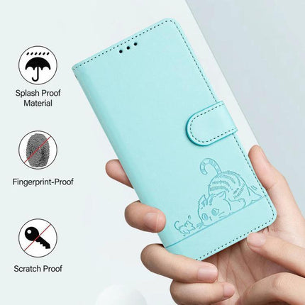 Leather Phone Case With Card Holder For Everyday Protection And Easy Card Access - mint PU leather wallet case with card slots, splash and scratch proof