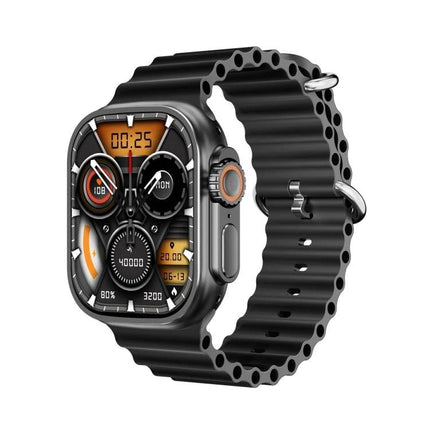 Smart Watch for Everyday Health and Activity Tracking – black sport smartwatch showing steps, heart rate, sleep and activity dashboards