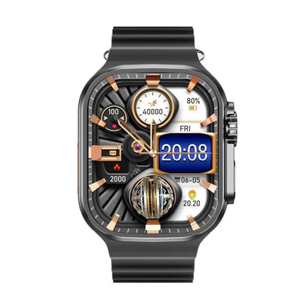 Smart Watch for Everyday Health and Activity Tracking - modern black smartwatch displaying steps, heart rate, sleep and time