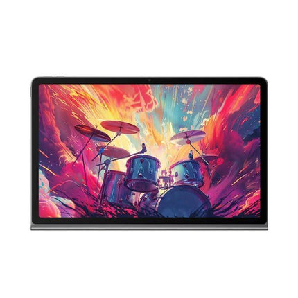 Lenovo Xiaoxin Pad Studio 11.5-Inch WiFi Tablet with 8GB Memory — front view showing vibrant display with drum artwork, slim bezels and landscape orientation