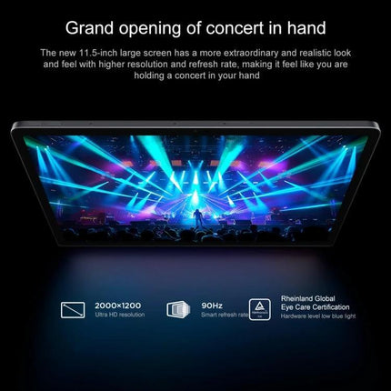 Lenovo Xiaoxin Pad Studio 11.5-Inch WiFi Tablet with 8GB Memory showing concert scene on 11.5-inch 2000x1200 LCD with 90Hz and eye care features