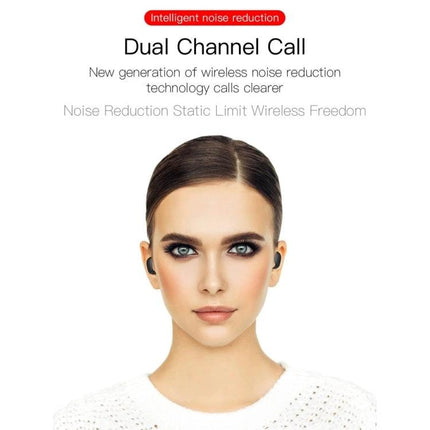 E6S Wireless Earbuds With LED Battery Display For Daily Use - dual channel call, noise reduction, Bluetooth 5.3 earbuds in white