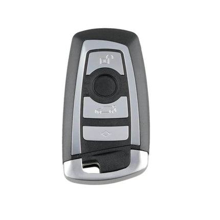 Complete BMW CAS4 Remote Car Key with Integrated Battery and Chip - replacement key fob requiring programming and blade cutting