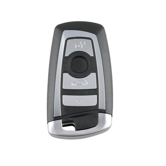 Complete BMW CAS4 Remote Car Key with Integrated Battery and Chip - replacement key fob requiring programming and blade cutting
