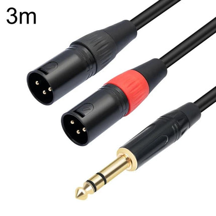 Essential Audio Cable for Home and Travel Music Connections - 3m XLR to 1/4" TS cable for mixing consoles, speakers and portable audio