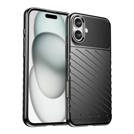Thunderbolt TPU Phone Case for Everyday iPhone Protection - slim black textured TPU shell guards against scratches and minor bumps