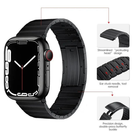 PG65 Titanium Metal Watch Band For Apple Watch 38/42mm