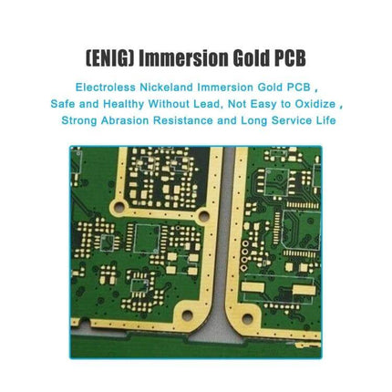 Wireless Air Mouse Keyboard with Backlight for TV and PC Control showing immersion gold PCB close-up for wireless remote keyboard circuitry