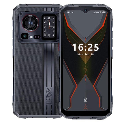 HOTWAV Rugged Smartphone for Daily Use in Tough Environments front and back view showing durable design and large display