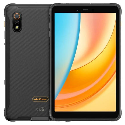 Ulefone Armor Pad Pro 8-Inch Rugged Tablet for Everyday Use showing front HD+ display and rugged textured back