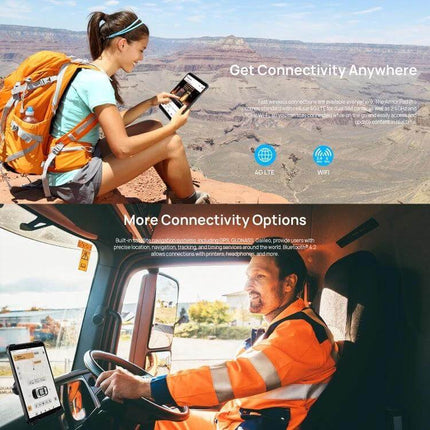 Ulefone Armor Pad Pro 8-Inch Rugged Tablet for Everyday Use - outdoors rugged tablet showing hiker and field worker using device