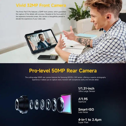 Ulefone Armor Pad 3 Rugged 10.36in Android 13 Tablet 8GB