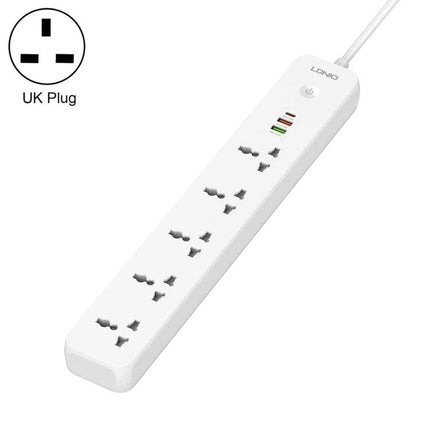 LDNIO 5-Position Travel Socket with USB Ports and Multiple Plugs white power strip with five universal outlets and three USB ports