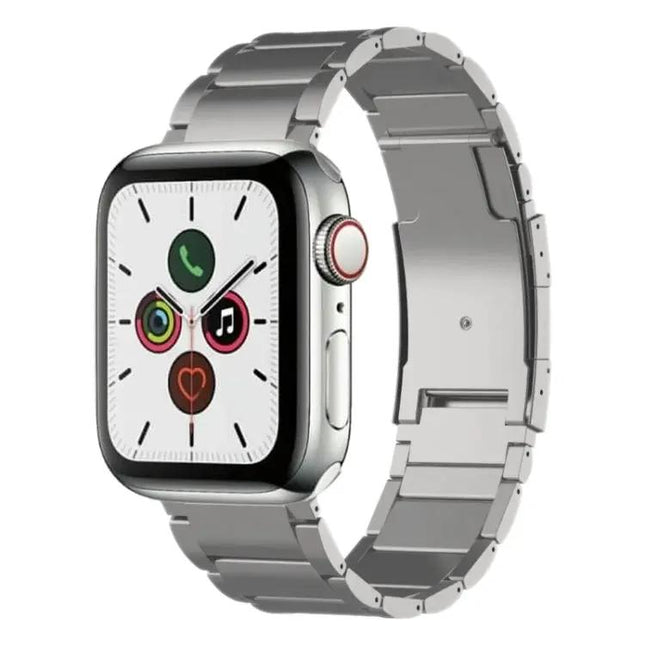 Titanium Metal Watch Band Adjustable For Apple Watch 38-44mm | Syndmart