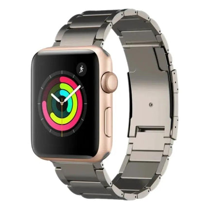 Titanium Metal Watch Band Adjustable For Apple Watch 38-44mm
