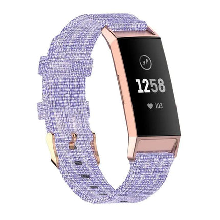 Braided Nylon Band Plastic Connector For Fitbit Charge 3/4
