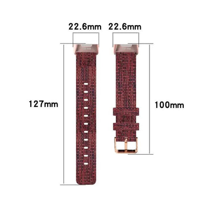 Braided Nylon Band Plastic Connector For Fitbit Charge 3/4