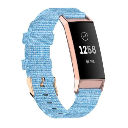 Braided Nylon Band Plastic Connector For Fitbit Charge 3/4
