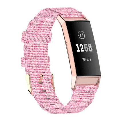 Braided Nylon Band Plastic Connector For Fitbit Charge 3/4