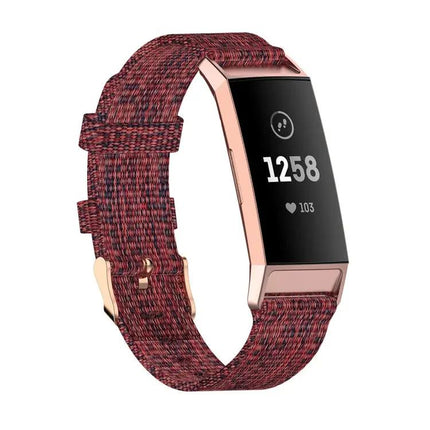 Braided Nylon Band Plastic Connector For Fitbit Charge 3/4