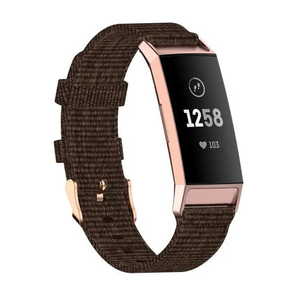 Braided Nylon Band Plastic Connector For Fitbit Charge 3/4