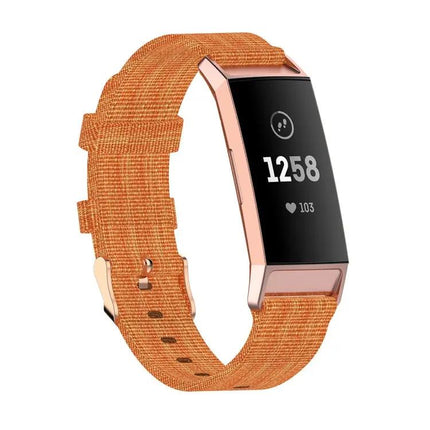 Braided Nylon Band Plastic Connector For Fitbit Charge 3/4