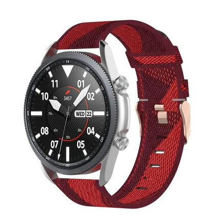 20mm Woven Nylon Band For Galaxy Watch 3 41mm Free Size