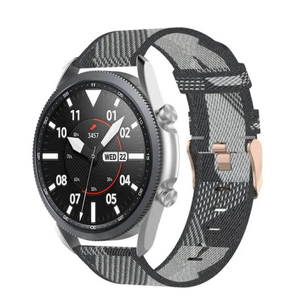 20mm Woven Nylon Band For Galaxy Watch 3 41mm Free Size