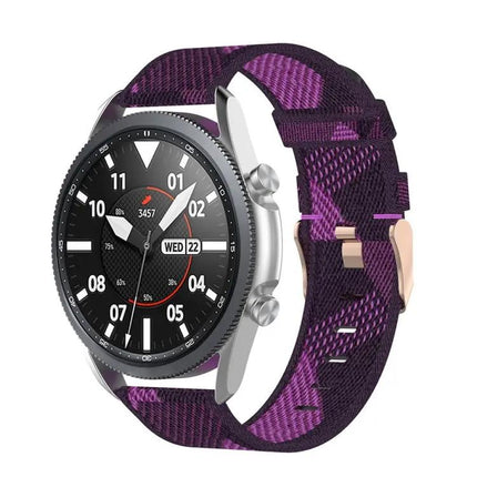 20mm Woven Nylon Band For Galaxy Watch 3 41mm Free Size