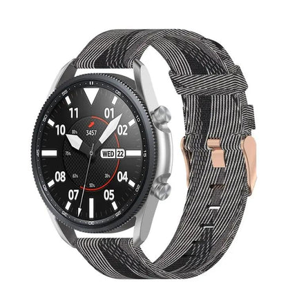 20mm Woven Nylon Band For Galaxy Watch 3 41mm Free Size