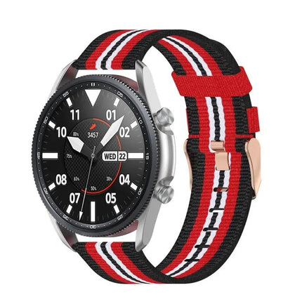 20mm Woven Nylon Band For Galaxy Watch 3 41mm Free Size