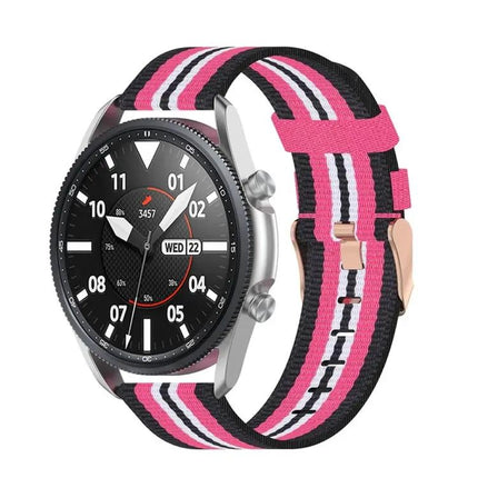 20mm Woven Nylon Band For Galaxy Watch 3 41mm Free Size