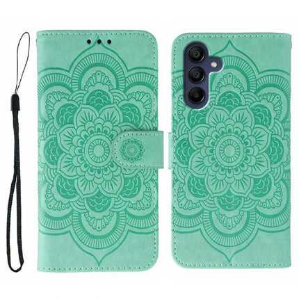Phone Case Slim Protection for Everyday Use and Travel - slim mint green floral wallet TPU case with reinforced corners and wrist strap