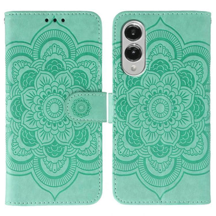 Phone Case Slim Protection for Everyday Use and Travel - slim teal floral mandala TPU wallet case with reinforced corners