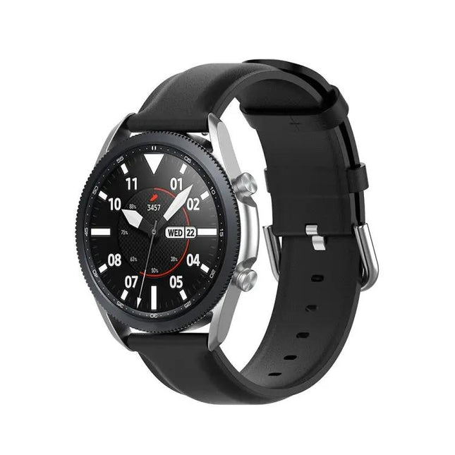 20mm Round Tail Leather Strap For Galaxy Watch 41mm