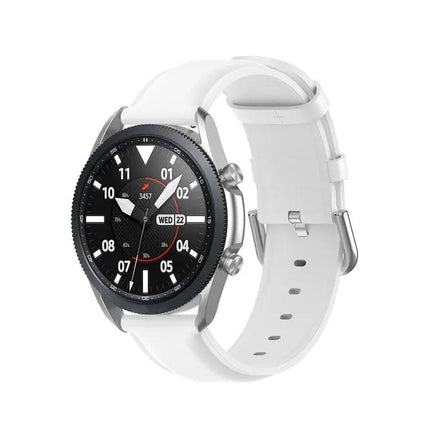 20mm Round Tail Leather Strap For Galaxy Watch 41mm