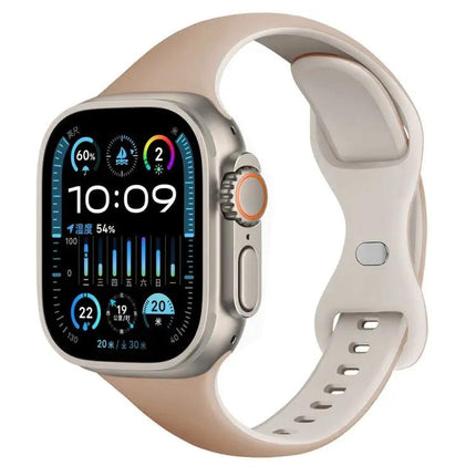 Two Color Slim Silicone Apple Watch Band 40/45/49mm