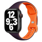 For Apple Watch SE 44mm / Dark Purple Orange