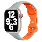 For Apple Watch SE 44mm / Echeveria Blue Orange