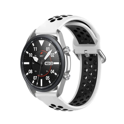 22mm Silicone Two-Tone Sports Strap For Galaxy Watch 45mm