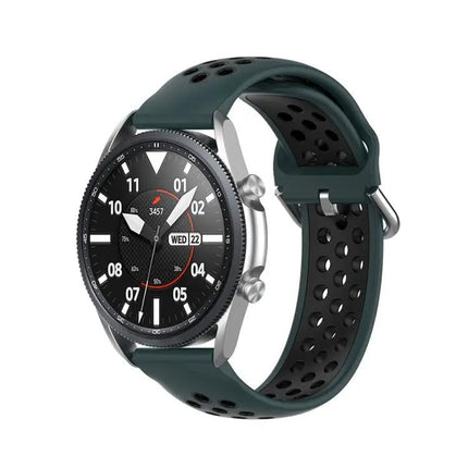 22mm Silicone Two-Tone Sports Strap For Galaxy Watch 45mm