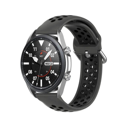 22mm Silicone Two-Tone Sports Strap For Galaxy Watch 45mm