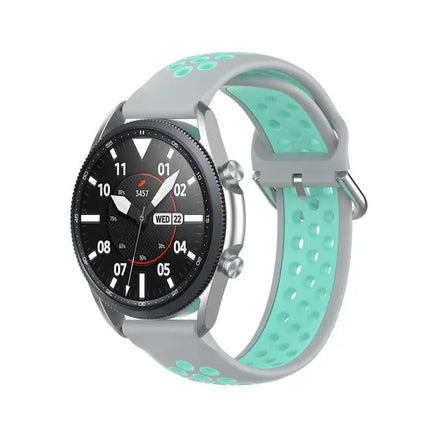 22mm Silicone Two-Tone Sports Strap For Galaxy Watch 45mm